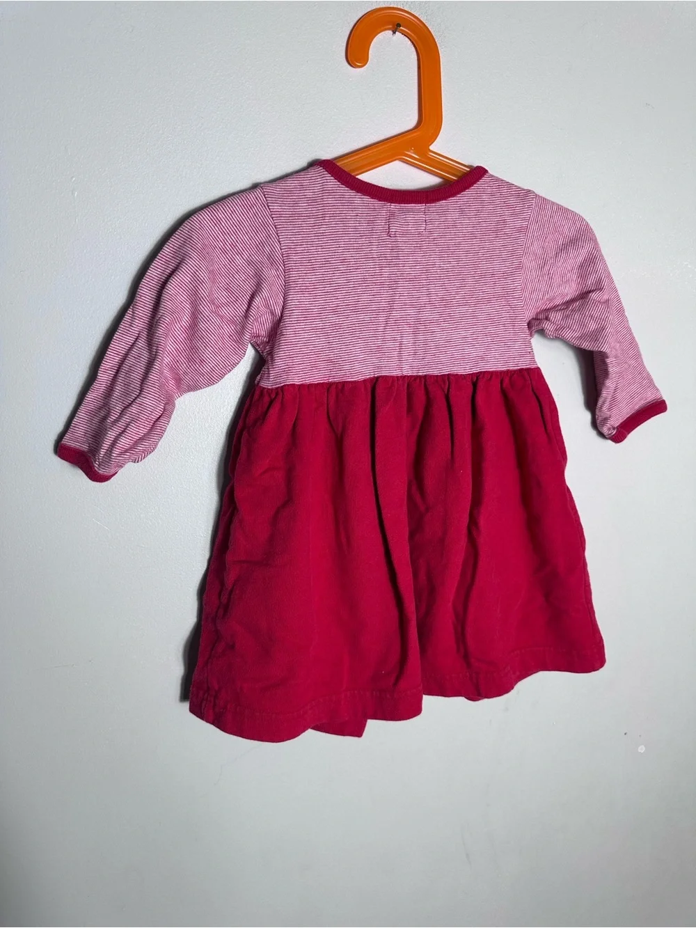 Vintage 90s GAP Striped Baby Dress with Button Front